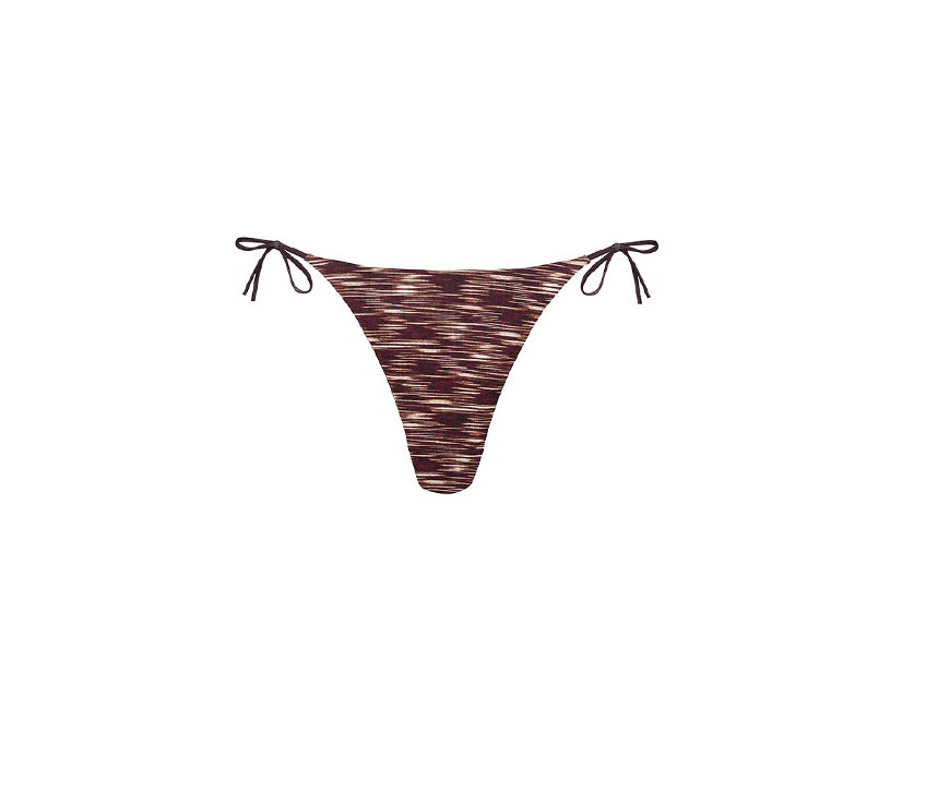 Kahve dalga Bikini Alt // QN-1020
