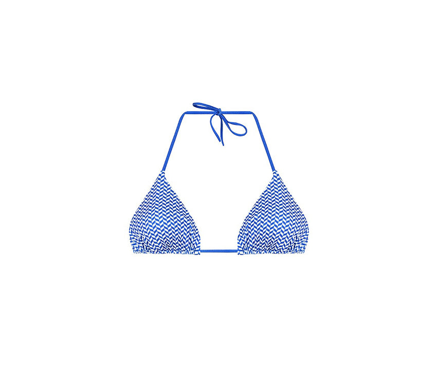 Mavi Oklu Üçgen Bikini Üst // QN-1009