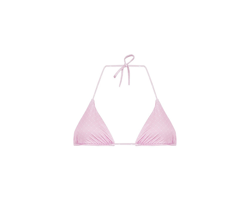 Pembe  Üçgen Bikini Üst // QN-1017