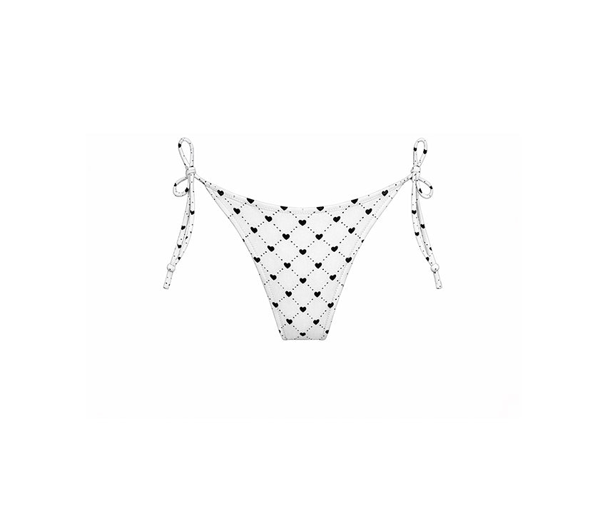 Beyaz Kalp Bikini Alt // QN-1037