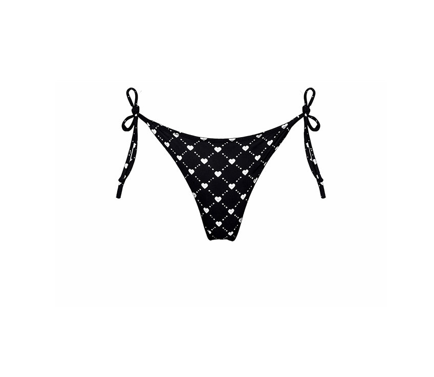 Siyah Kalp Bikini Alt // QN-1038